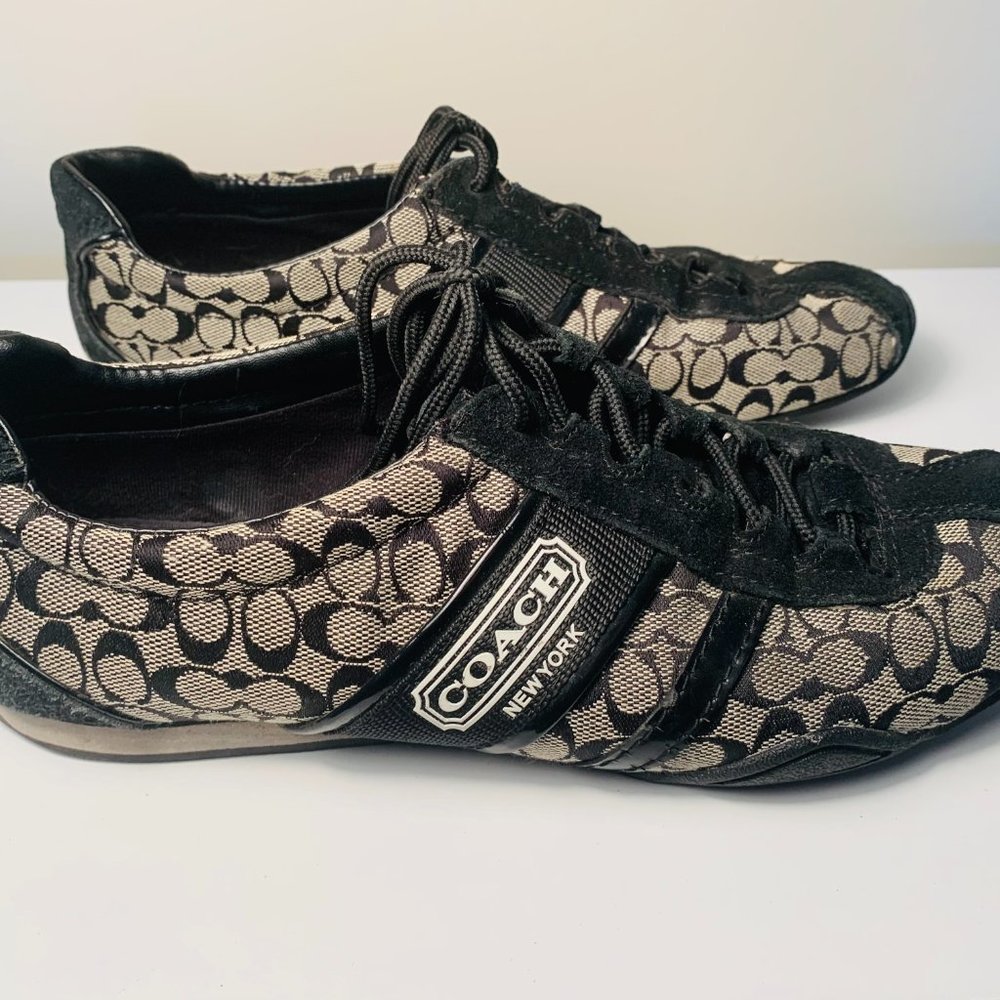 Coach | Black & Gray Remonna Canvas Sneakers
